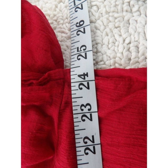 Lane Bryant Womens Red Long Sleeve V Neck Pullover Blouse Top Size 14/16 - Picture 6 of 6